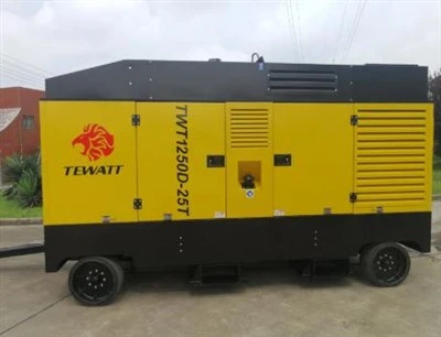 TEWATT เครื่องอัดอากาศแบบขับเคลื่อนด้วยดีเซลแบบเคลื่อนที่